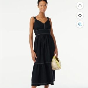 NWT Scoop Women's Linen Blend  Cottagecore Beach Maxi Dress Size XL